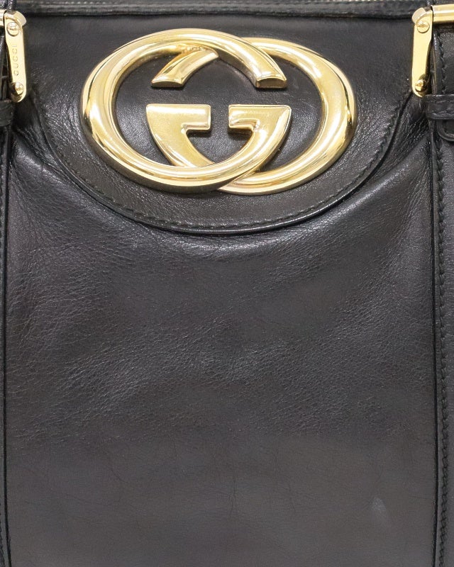 GUCCI インターロッキングレザーハンドバッグ | Hedy