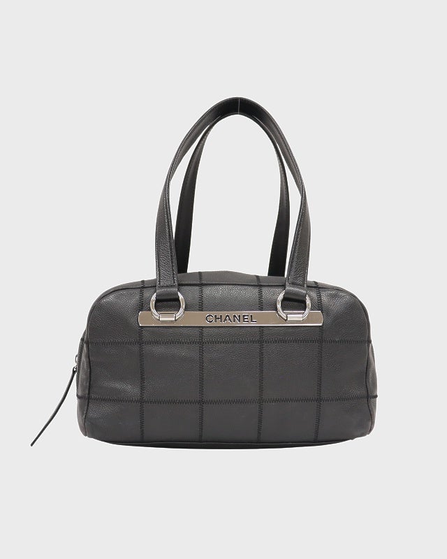 CHANEL キャビアスキンチョコバーハンドバッグ | Hedy