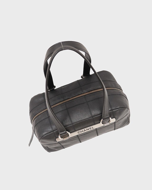 CHANEL キャビアスキンチョコバーハンドバッグ | Hedy