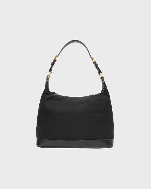 PRADA 三角ロゴ金具ナイロンレザーワンショルダーバッグ | Hedy
