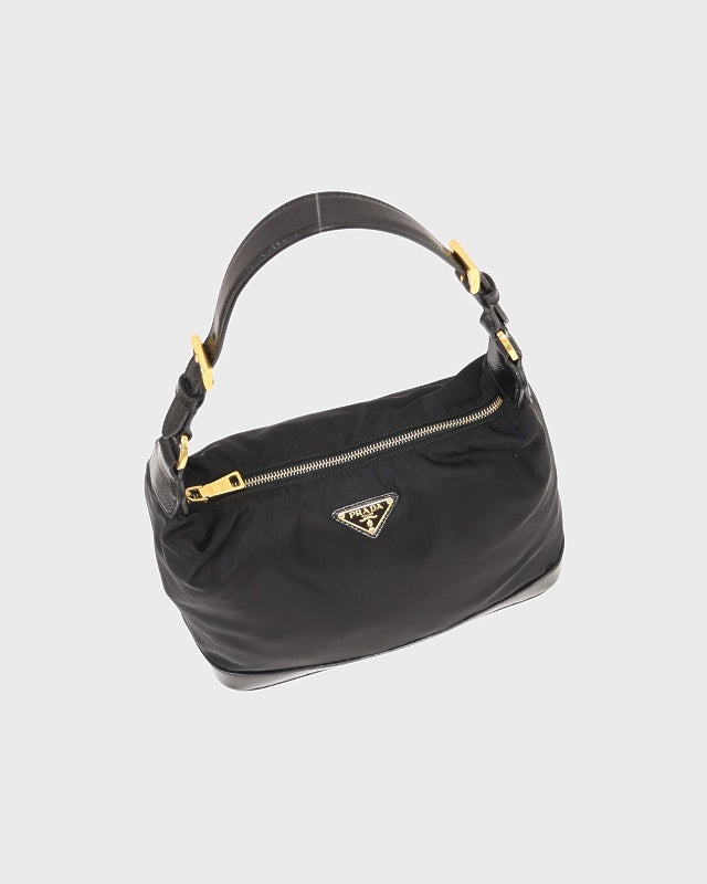 PRADA 三角ロゴ金具ナイロンレザーワンショルダーバッグ | Hedy