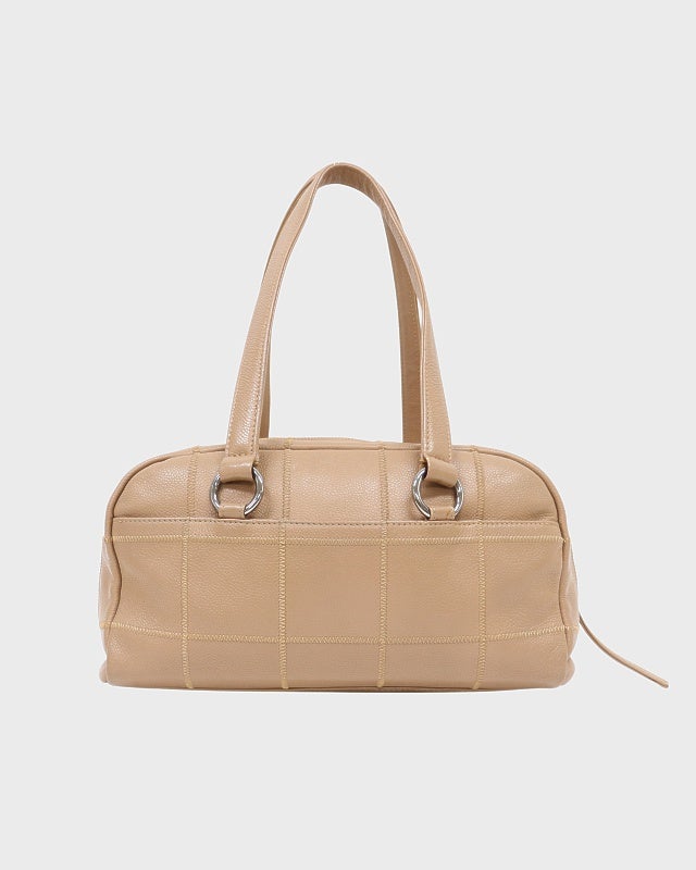 CHANEL キャビアスキンチョコバーハンドバッグ | Hedy
