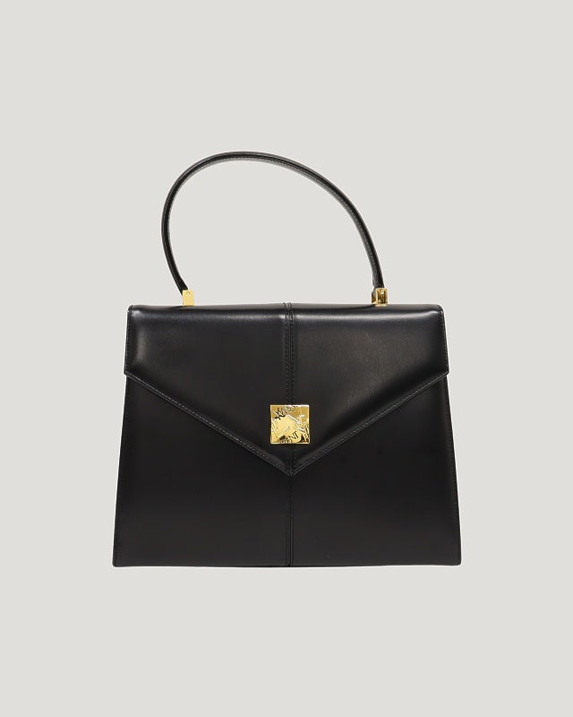 YSL ロゴ金具レザーハンドバッグ | Hedy
