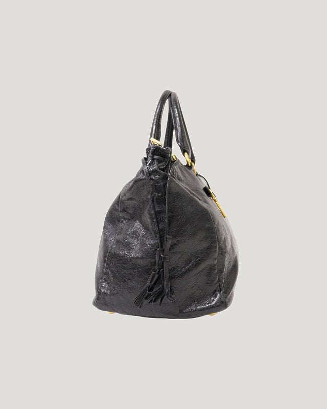 PRADA ロゴ金具レザー2Wayバッグ | Hedy