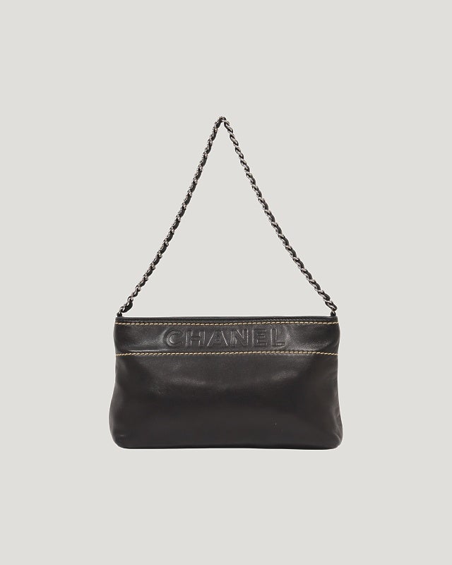 CHANEL ロゴレザーチェーンワンショルダーバッグ | Hedy