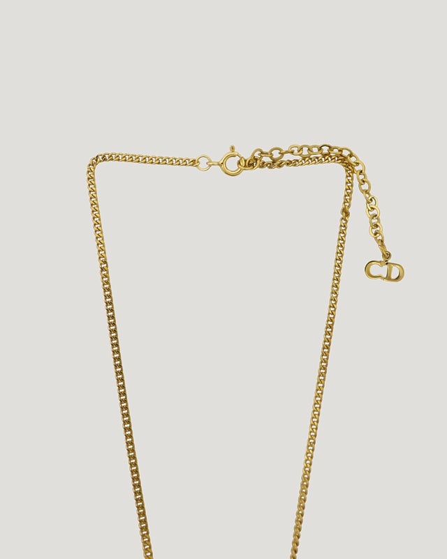 DIOR CDラインストーンネックレス | Hedy