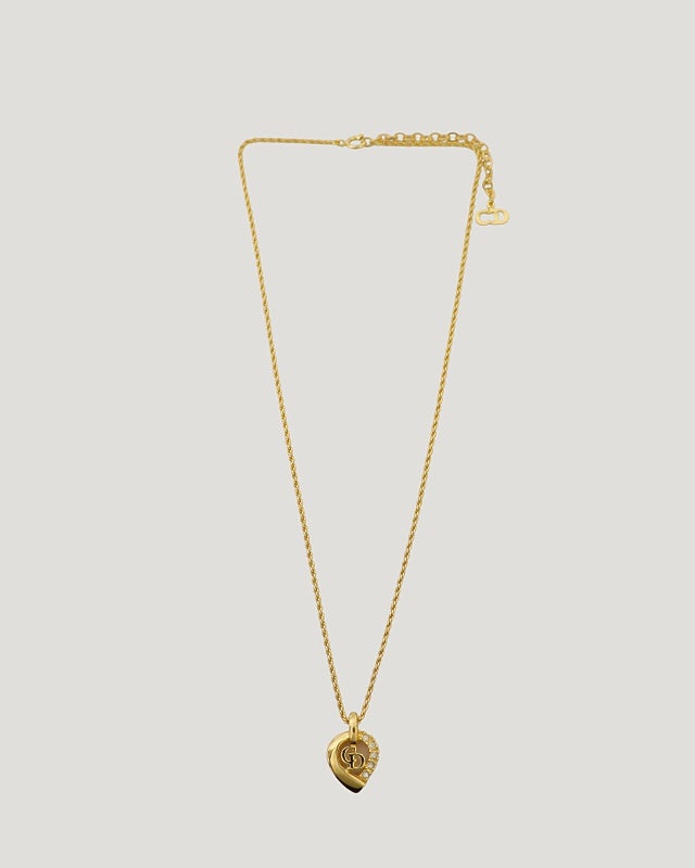 DIOR CDラインストーンネックレス | Hedy