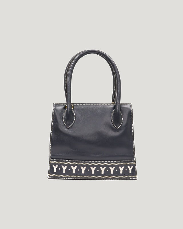 YSL Yステッチレザーハンドバッグ | Hedy