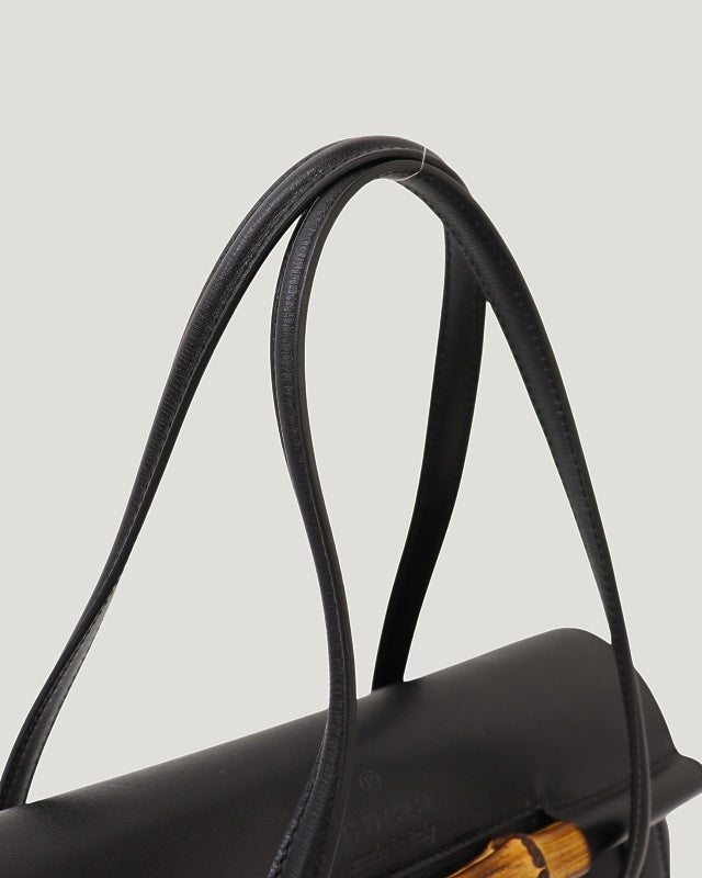 GUCCI バンブーレザーハンドバッグ | Hedy