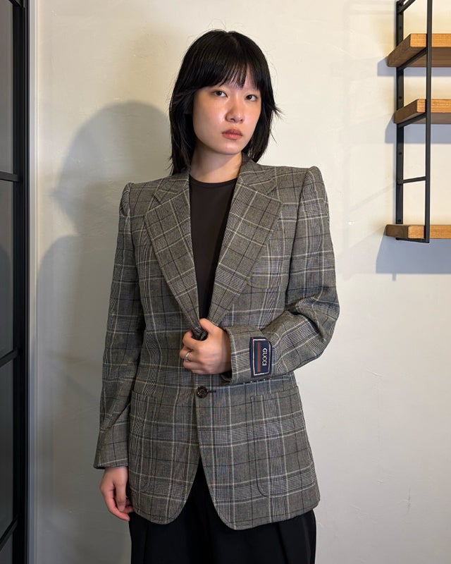 GUCCI チェックテーラードジャケット | Hedy