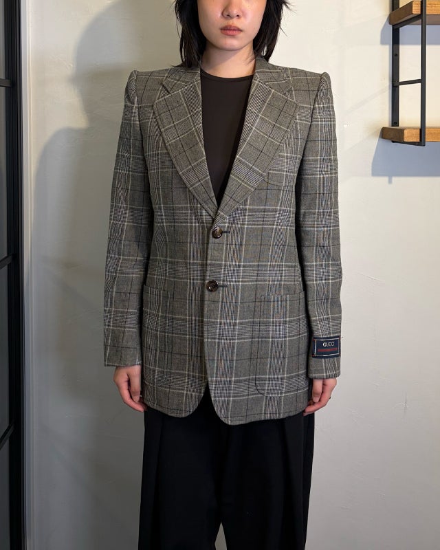 GUCCI チェックテーラードジャケット | Hedy