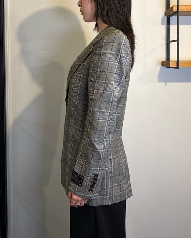 GUCCI チェックテーラードジャケット | Hedy