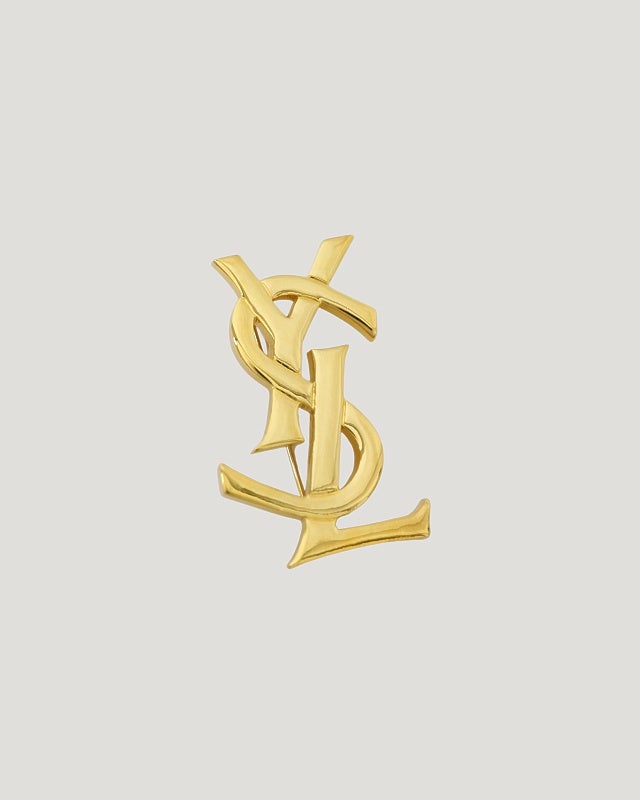YSL ロゴブローチ | Hedy