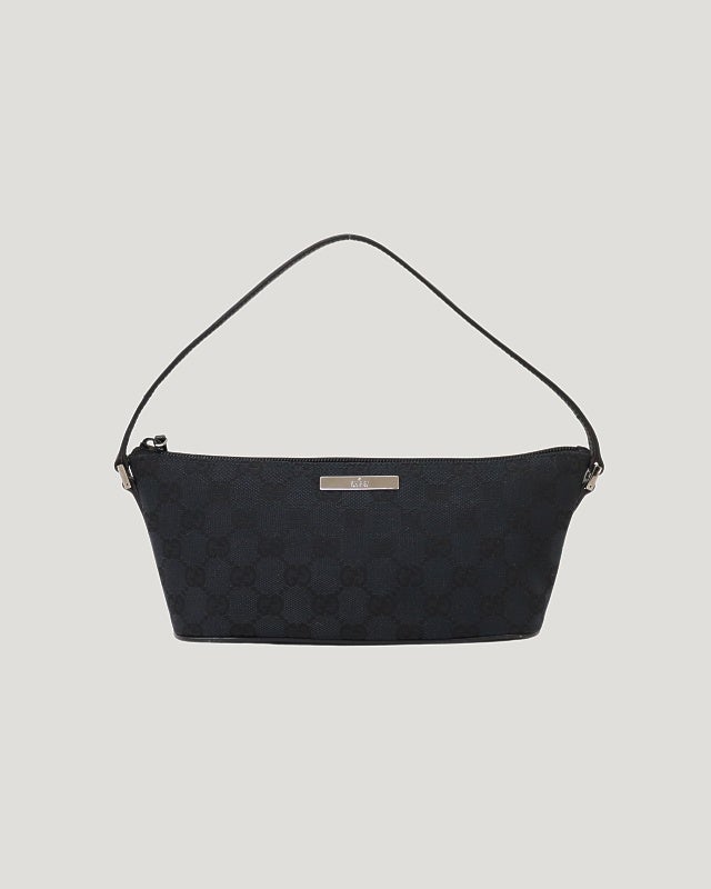 GUCCI GGキャンバス ミニハンドバッグ 黒 GUCCI GGキャンバスミニハンドバッグ | Hedy