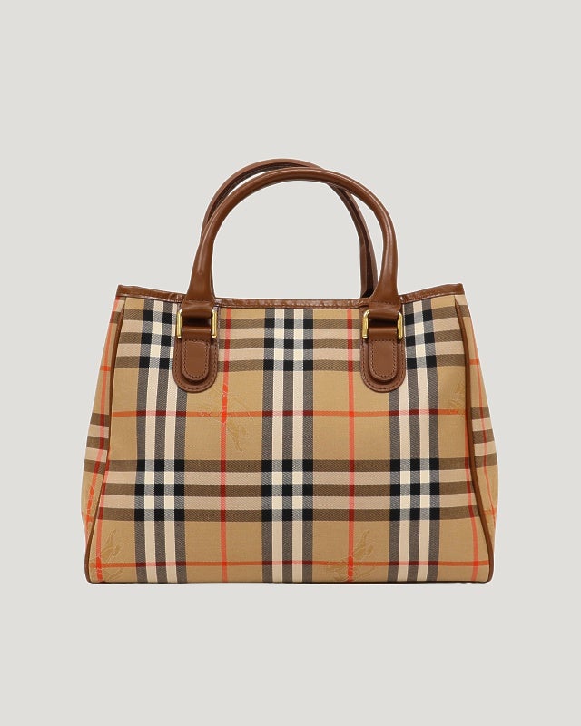BURBERRY チェック柄ハンドバッグ | Hedy