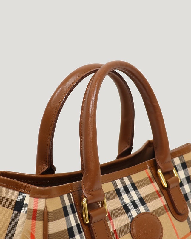 BURBERRY チェック柄ハンドバッグ | Hedy