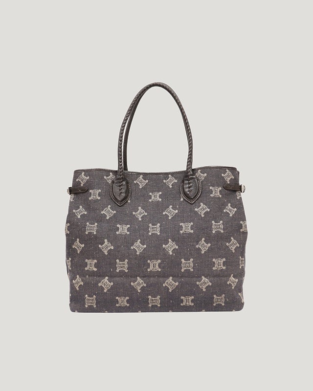 P*e様 CELINE マカダム柄 トートバッグ CELINE マカダム柄デニムトートバッグ | Hedy