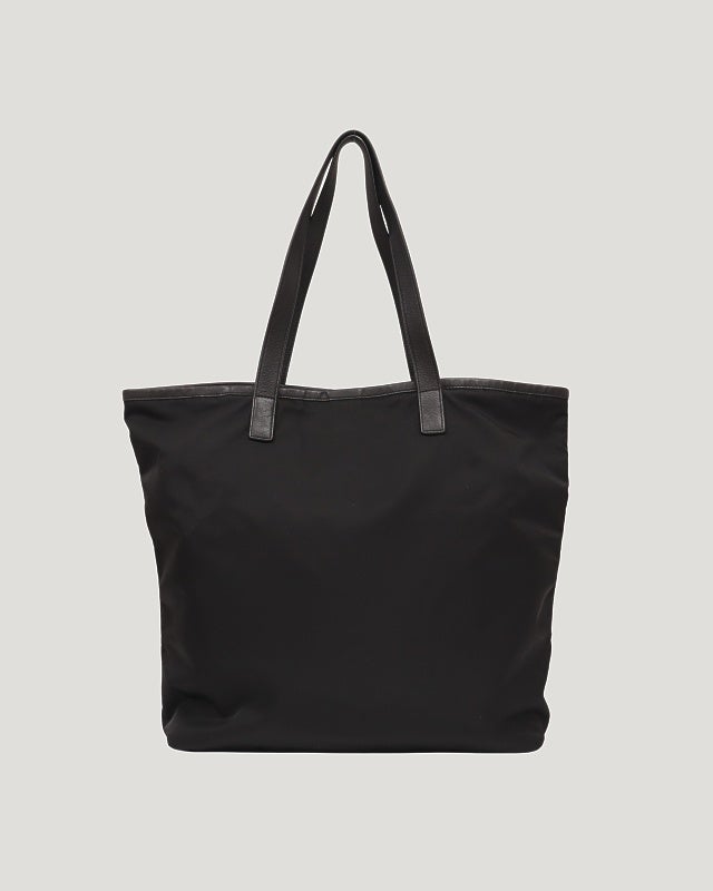 PRADA 三角ロゴ金具ナイロンレザートートバッグ | Hedy