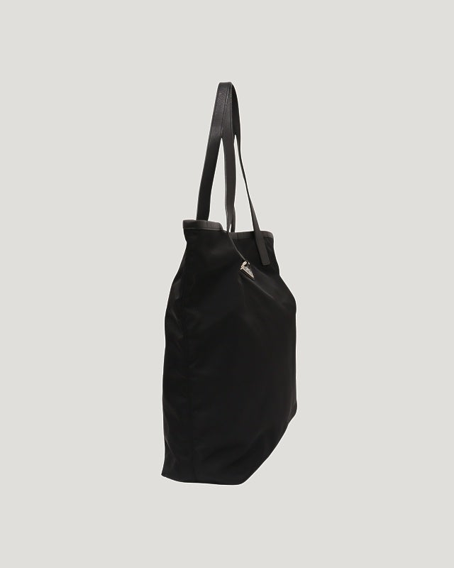 PRADA 三角ロゴ金具ナイロンレザートートバッグ | Hedy