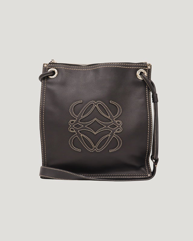LOEWE アナグラム レザー ミニショルダーバッグ LOEWE アナグラムレザーショルダーバッグ | Hedy