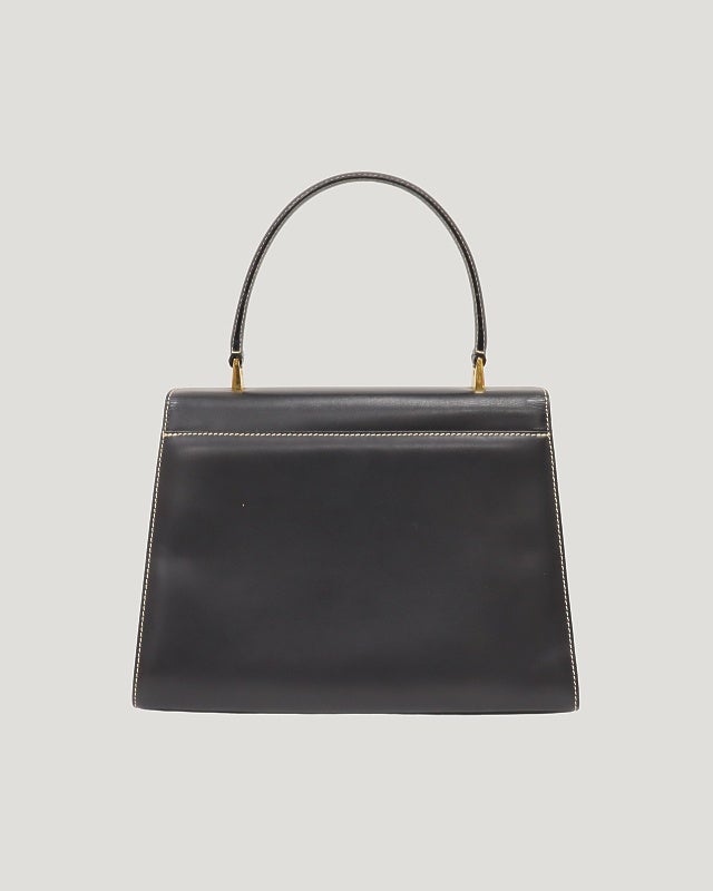 Ferragamo ガンチーニ金具レザーハンドバッグ | Hedy