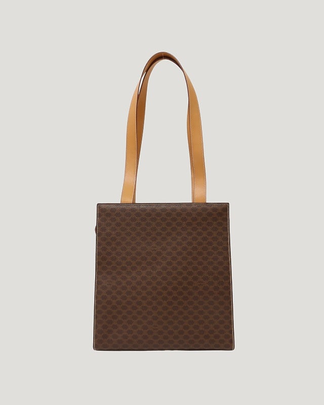 CELINE マカダム柄ガンチーニ金具トートバッグ | Hedy