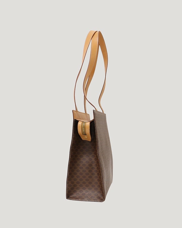 オールドセリーヌ　マカダム柄　ガンチーニ金具 CELINE マカダム柄ガンチーニ金具トートバッグ | Hedy