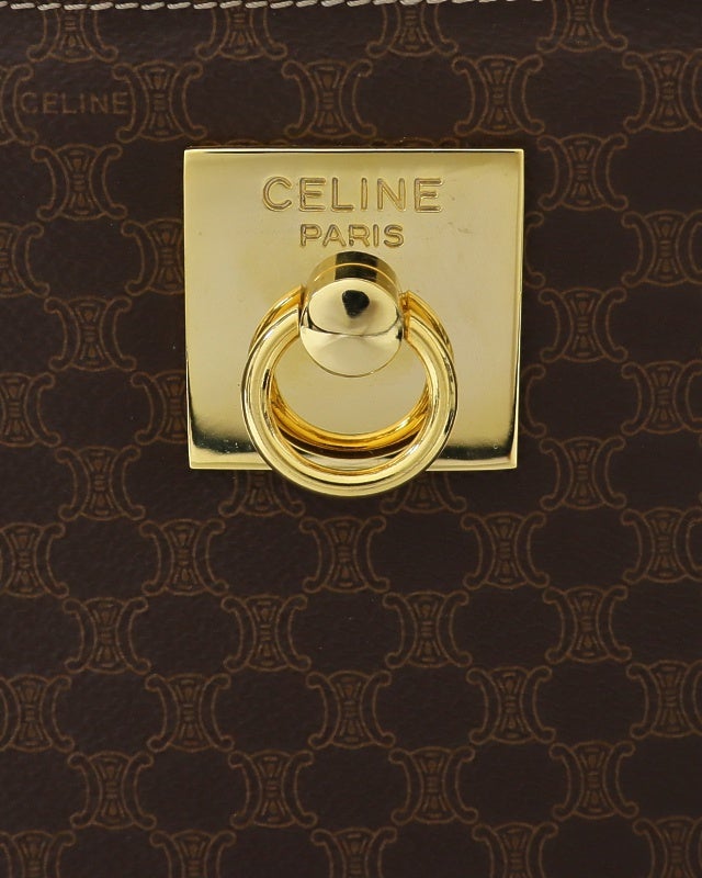 CELINE マカダム柄ガンチーニ金具トートバッグ | Hedy