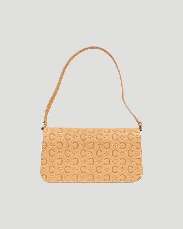 CELINE Cマカダム柄レザーワンショルダーバッグ | Hedy