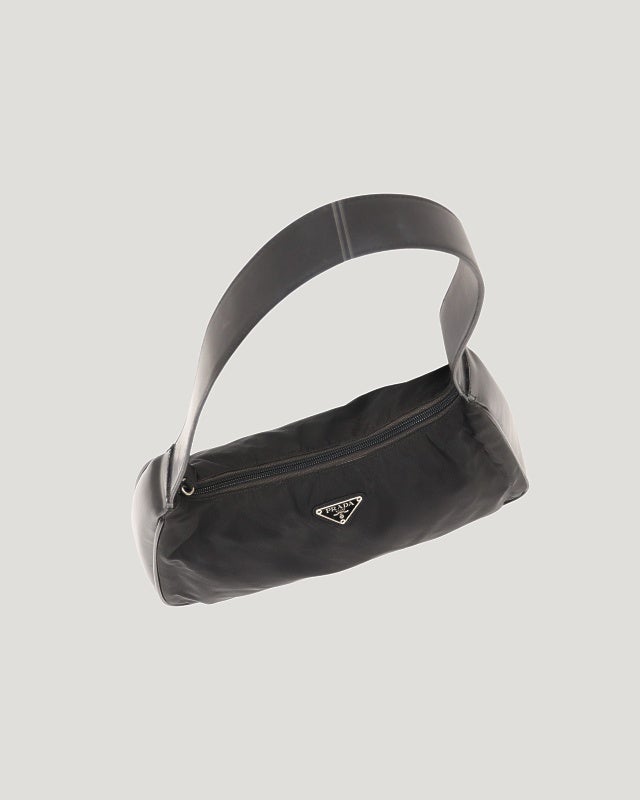 PRADA 三角ロゴ金具ナイロンレザーワンショルダーバッグ | Hedy