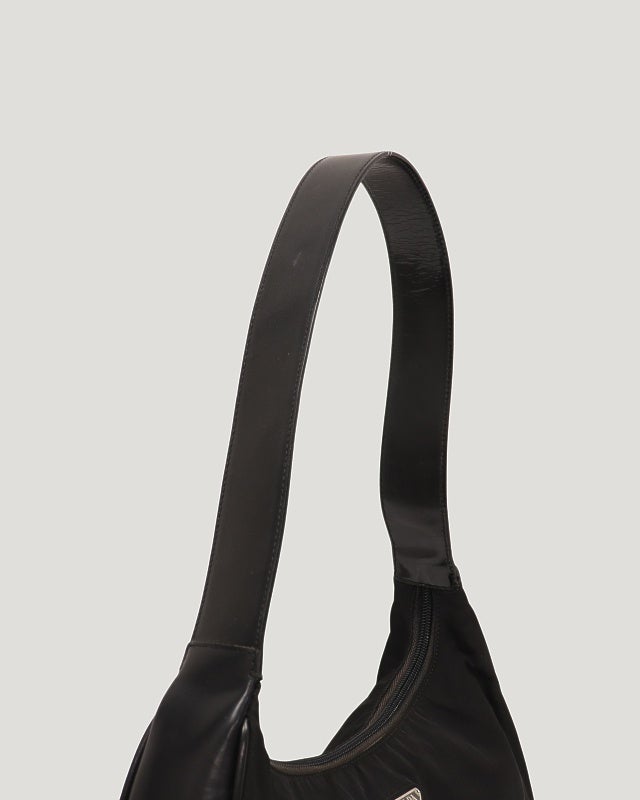 PRADA 三角ロゴ金具ナイロンレザーワンショルダーバッグ | Hedy