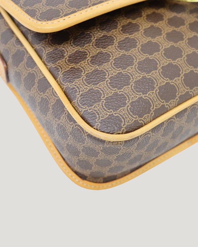 CELINE マカダム柄サークルロゴ金具ショルダーバッグ | Hedy