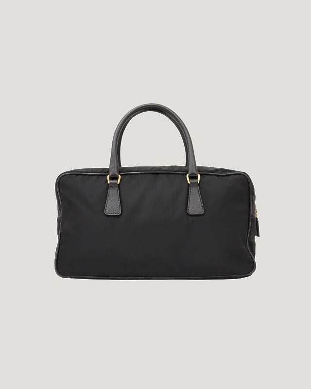 PRADA 三角ロゴ金具ナイロンハンドバッグ | Hedy