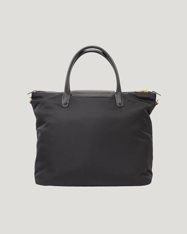 PRADA ロゴ金具ナイロンレザー2Wayバッグ | Hedy