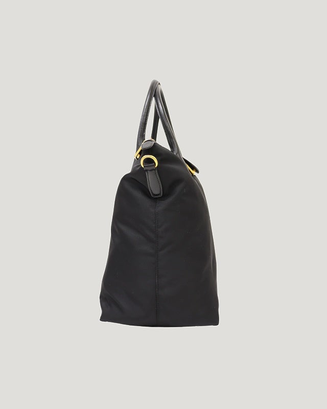 PRADA ロゴ金具ナイロンレザー2Wayバッグ | Hedy