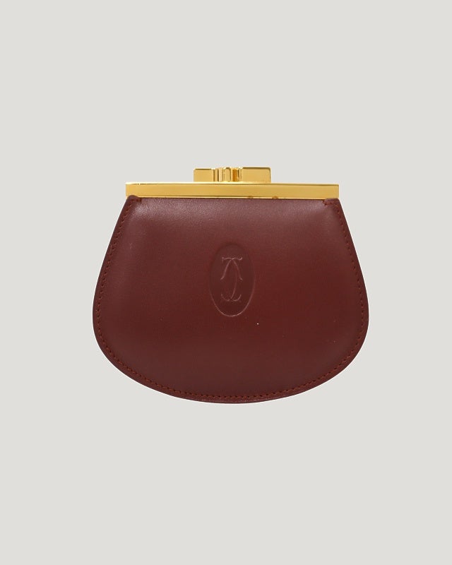Cartier マストラインがま口レザーコインケース | Hedy