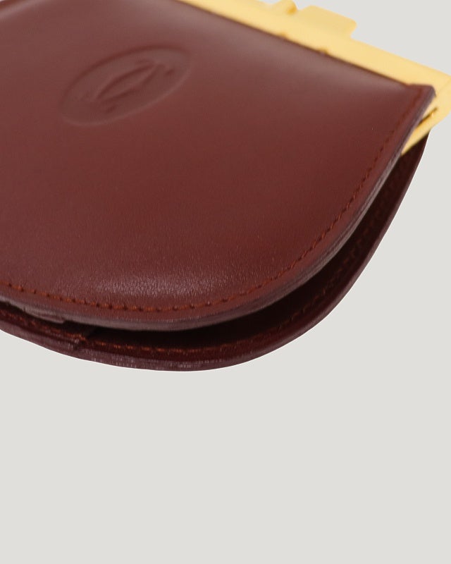 Cartier マストラインがま口レザーコインケース | Hedy