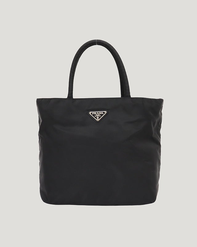 PRADA 三角ロゴ金具ナイロンハンドバッグ | Hedy