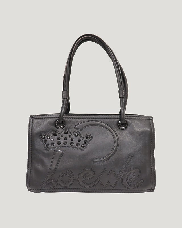LOEWE ロゴレザーハンドバッグ | Hedy