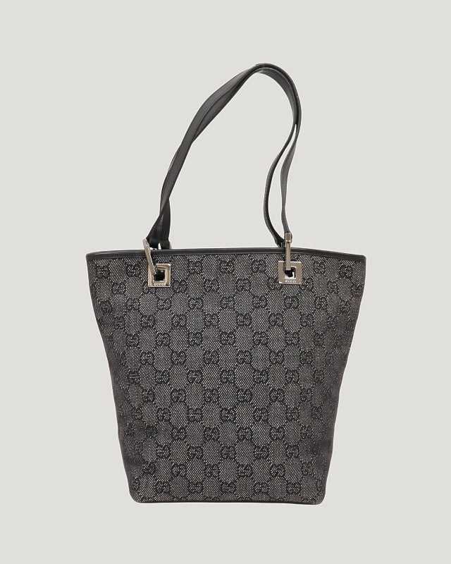 最終価格 Gucci GGキャンバス ハンドバッグ 193604 グレー GUCCI GGキャンバスレザーハンドバッグ | Hedy