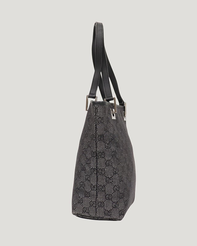 GUCCI GGキャンバスレザーハンドバッグ | Hedy
