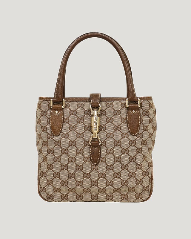 【GUCCI】ハンドバッグ　GGキャンバス　タッセル　ブラウン GUCCI GGキャンバスハンドバッグ | Hedy