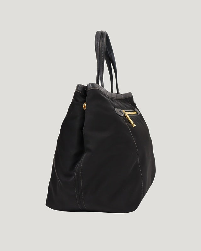 PRADA 三角ロゴ金具ナイロンレザー2Wayバッグ | Hedy
