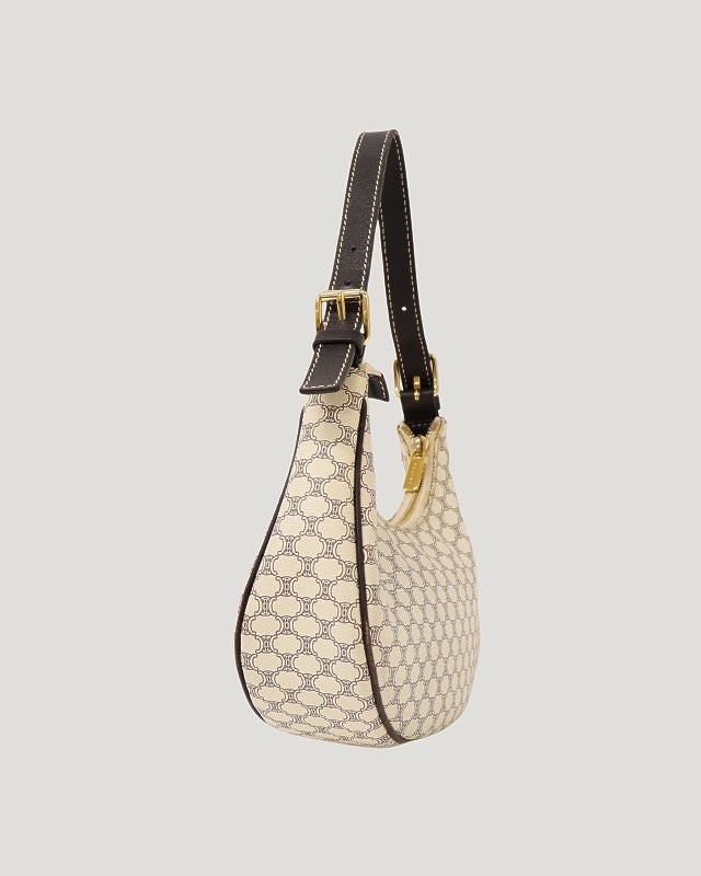 CELINE マカダム柄ホーボーワンショルダーバッグ | Hedy