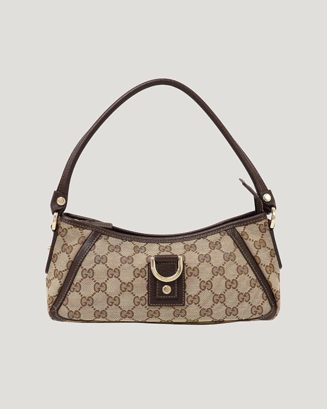 美品■GUCCI ワンショルダー バッグ　アビー GG ブラウン　Y2K GUCCI アビーGGワンショルダーバッグ | Hedy