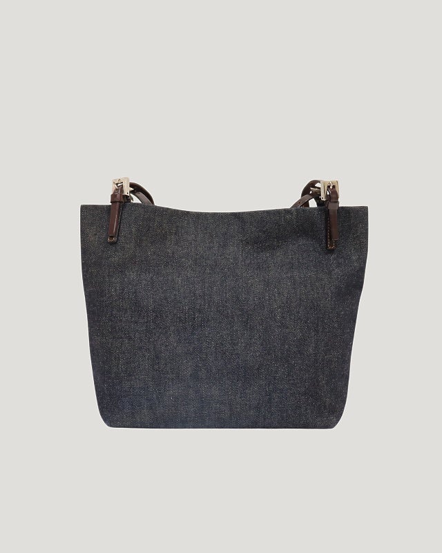 FENDI FFロゴ デニム ショルダーバッグ FENDI ロゴ金具デニムショルダーバッグ | Hedy