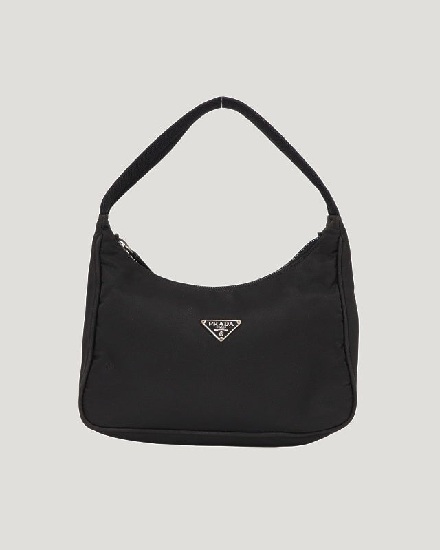 PRADA 三角ロゴ金具ナイロンハンドバッグ | Hedy